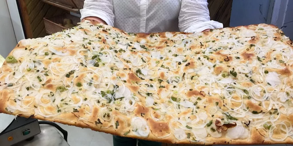 Italian food that is not pizza or pasta, focaccia Genovese from a chef.